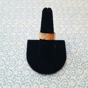 Goldtone Stainless Steel Ring